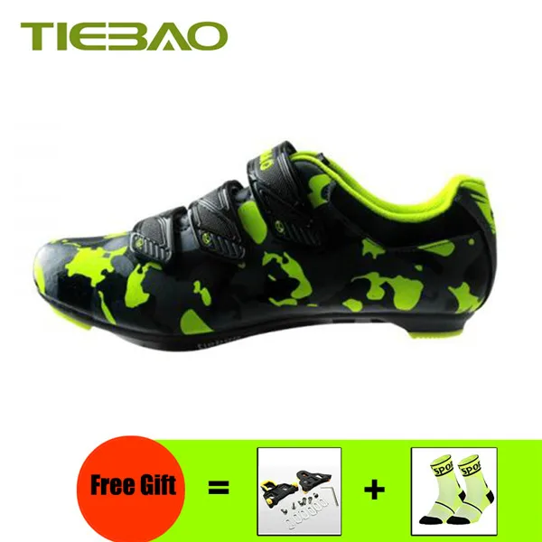 cleats for 1719 R Tiebao, профессиональная велосипедная обувь, SPD-SL, педали, дешевая дорожная обувь, sapatilha ciclismo, дышащие кроссовки, обувь для езды на велосипеде - Цвет: cleats for 1719 R