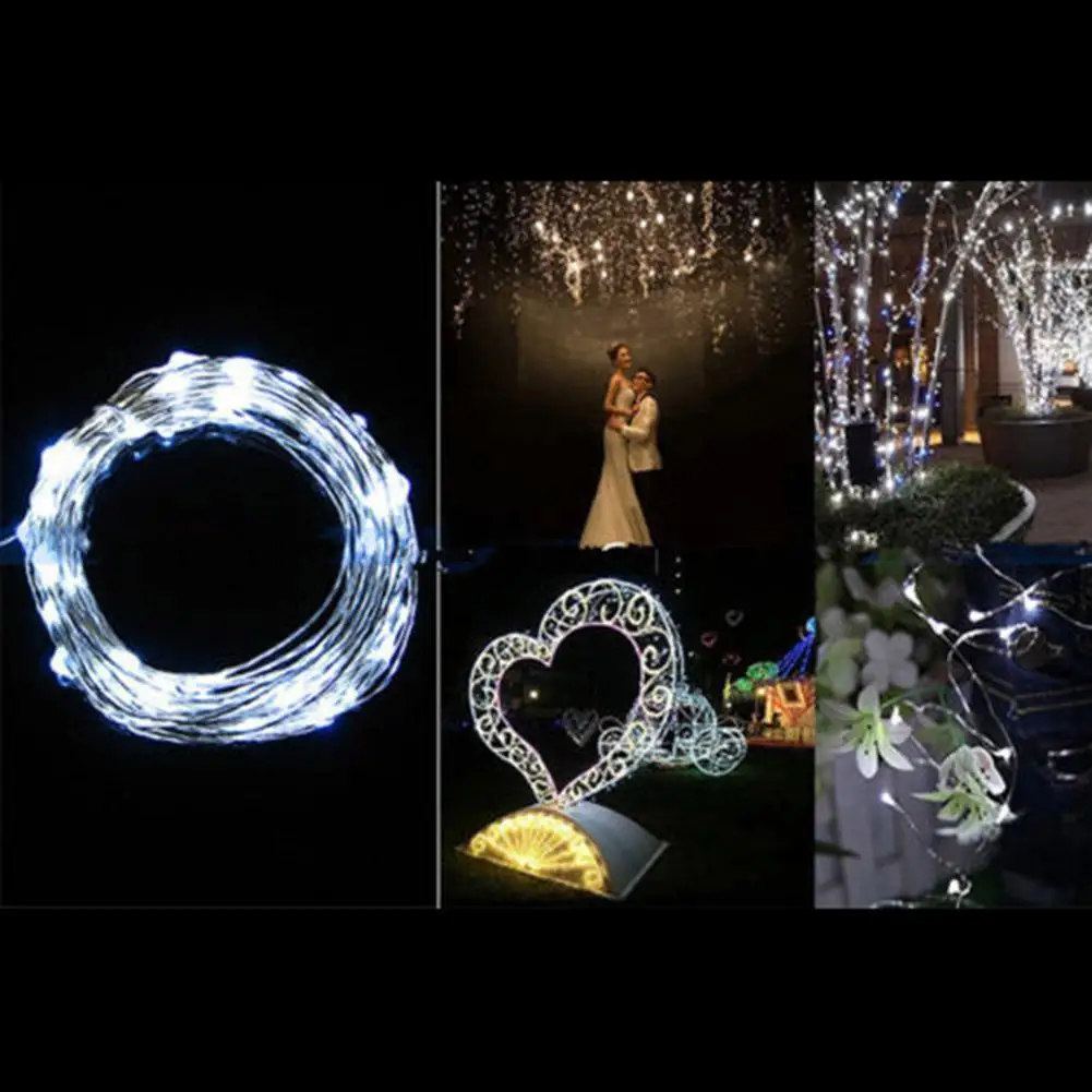 Декоративные светодиодные гирлянды из медной проволоки 2 м 20 LED 3 AA на батарейках