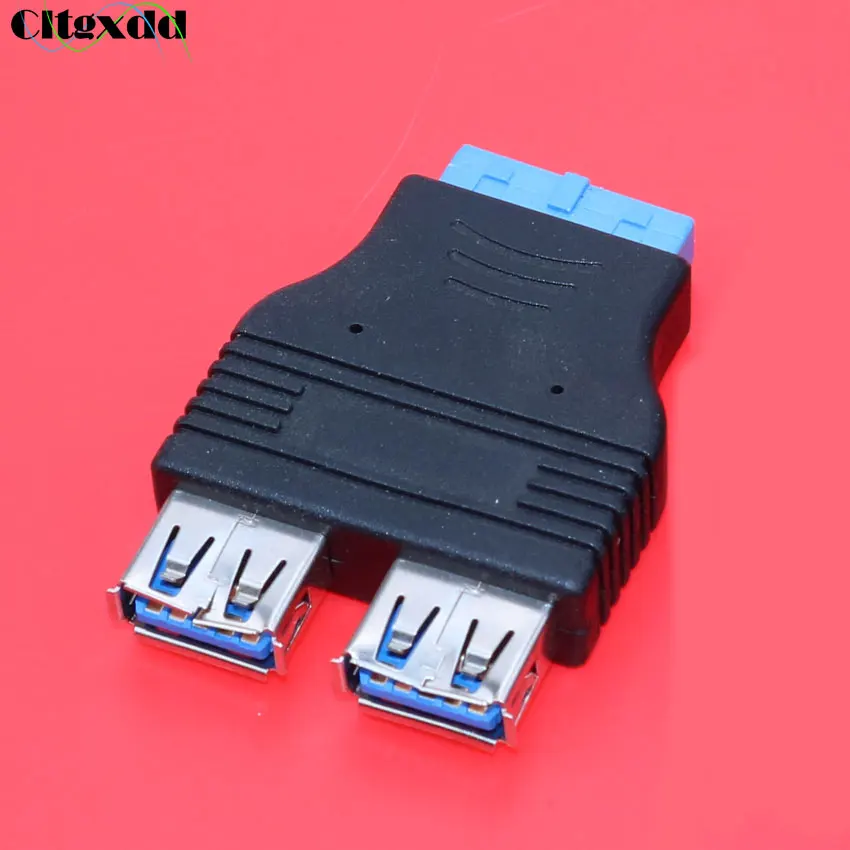 Cltgxdd 1 шт. двойной USB 3 0 тип A гнездо к 20 Pin Материнская плата разъем