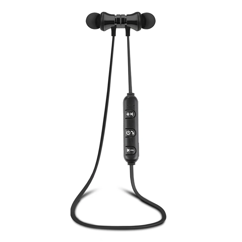 Bluetooth наушники спортивные беспроводные наушники гарнитура для iphone xiaomi Android fone de ouvido auriculares гарнитура - Цвет: Черный