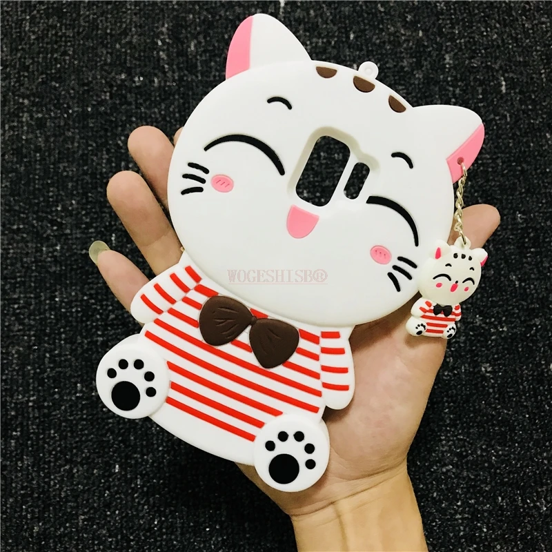 3D мультфильм бутылка Единорог кошка Ститч чехол с Минни для samsung Galaxy S6 S7 Edge S8 S9 Plus Note 8 чехол s Мягкая силиконовая задняя крышка