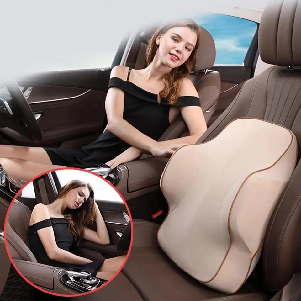 3D подушка автокресла пены памяти поясничная поддержка спины массажер диванная