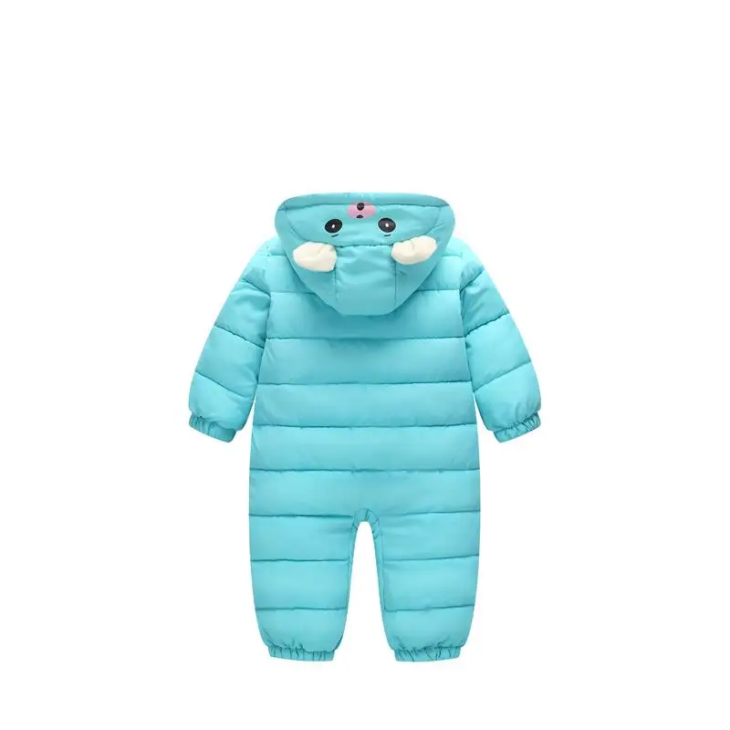 Детские зимние комбинезоны с пандой толстый теплый зимний комбинезон для
