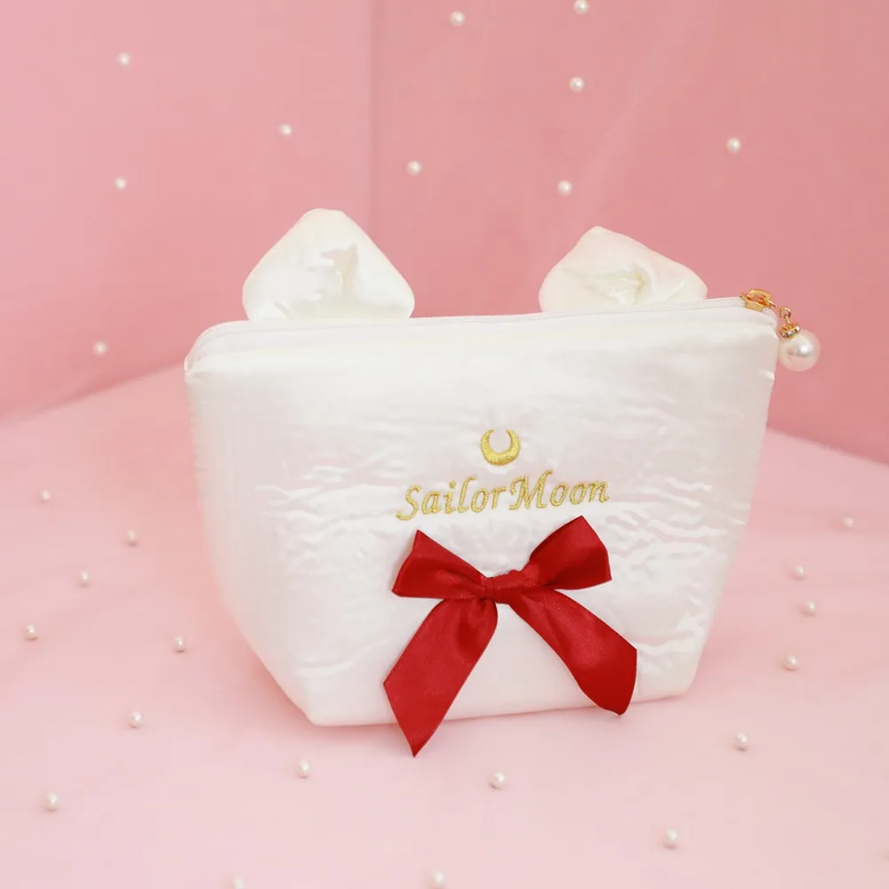 Сумка посылка на молнии с бантом Sailormoon симпатичная ручная сумка косметичка