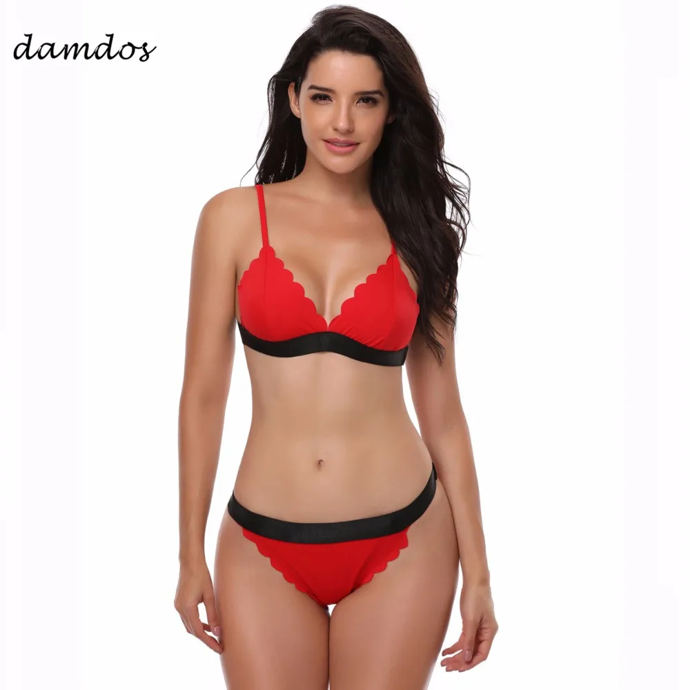 

Bikini 2018 Swimsuit Women Swimwear Brazilian Bikini Set Sexy Biquini Women Bandeau Strap Underwire Brand Beach Dress Swimwear