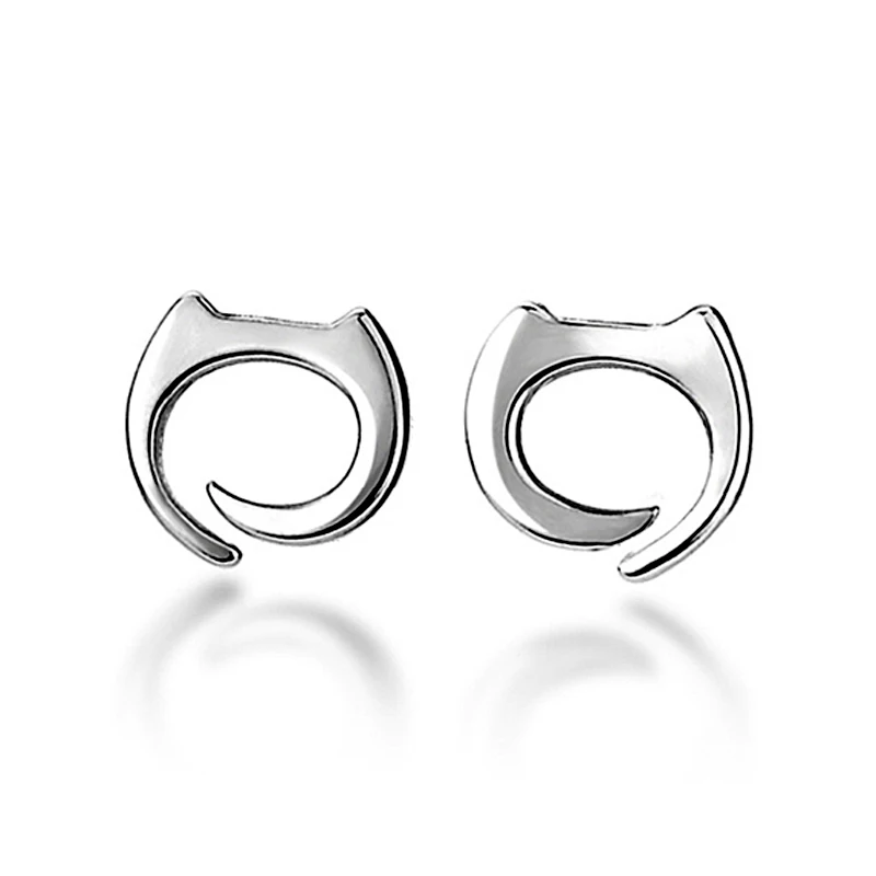 Женские серьги-гвоздики HeeZen Модные Изящные с кошачьими ушками подарочные 2018 |