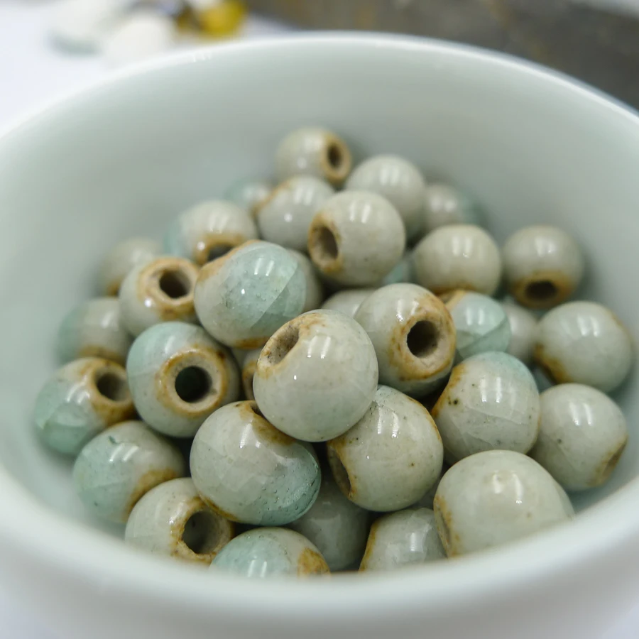 8 #100 шт Цзиндэчжэнь керамические бусины не натуральный камень фарфоровые для