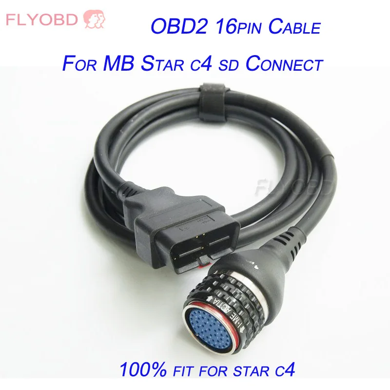 Дсцп MB Star C4 OBD2 16PIN кабель OBD II 16 контактный основной Тесты для SD Connect звезда
