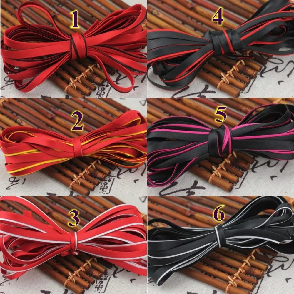 Бесплатная доставка-двухцветная полиэфирная атласная косая лента двойная