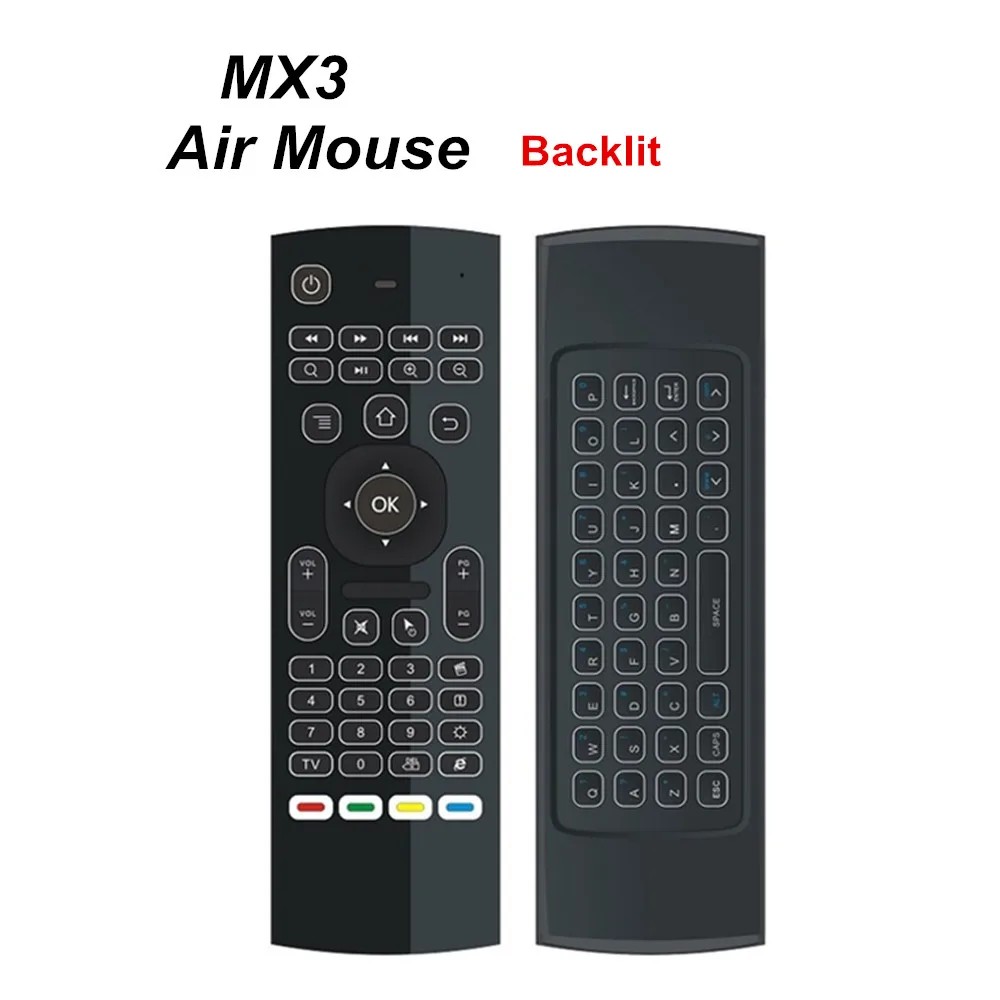 Пульт дистанционного управления MX3 Air Mouse с подсветкой и ИК-подсветкой 2 4 ГГц |