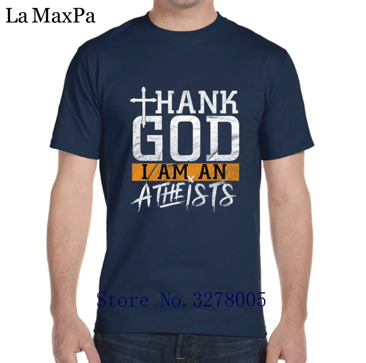 Футболка мужская под заказ модная футболка с надписью Thank God I Am Atheists оригинальная