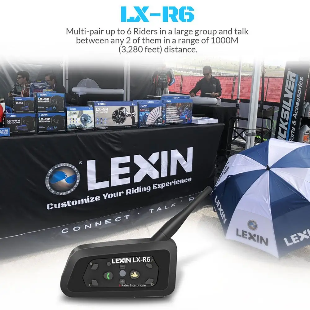 LEXIN 2 шт R6 1200 м 6 всадников мотоциклетный BT шлем домофон Мото Переговорные Гарнитуры Intercomunicador Bluetooth Para Motocicleta