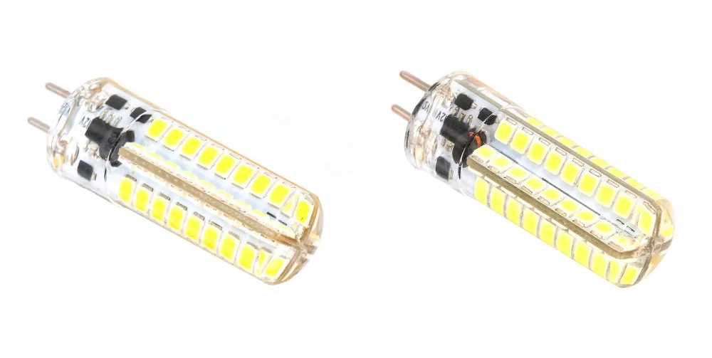 2 шт. GY6.35 светодиодный 5 Вт лампа 2835SMD 72 светодиодный S coldwhite теплый белый 12 в прозрачный мягкий силикон заменить галогенную лампу