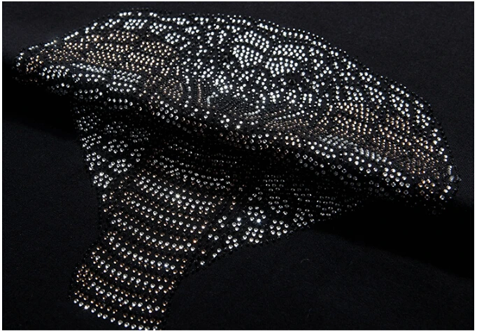 Роскошный дизайн 2019 новый бриллианты 100% хлопок мужские футболки футболка