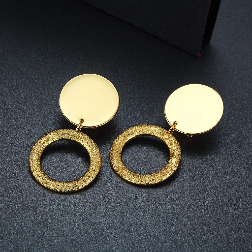 От Viennois покрытие из корейский стиль круг серьги для женщин популярные