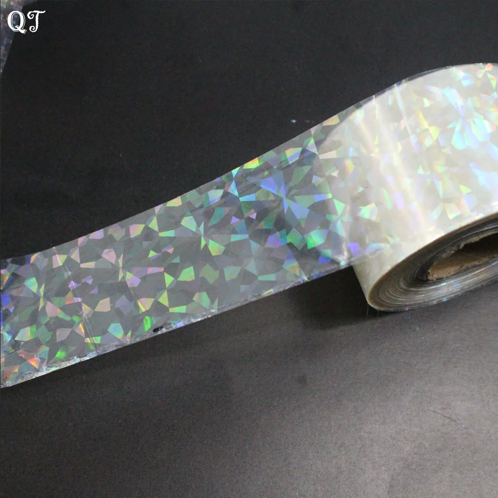 Новинка 100*4 см лазерный блеск неправильный дизайн ногтей переводной фольги клей