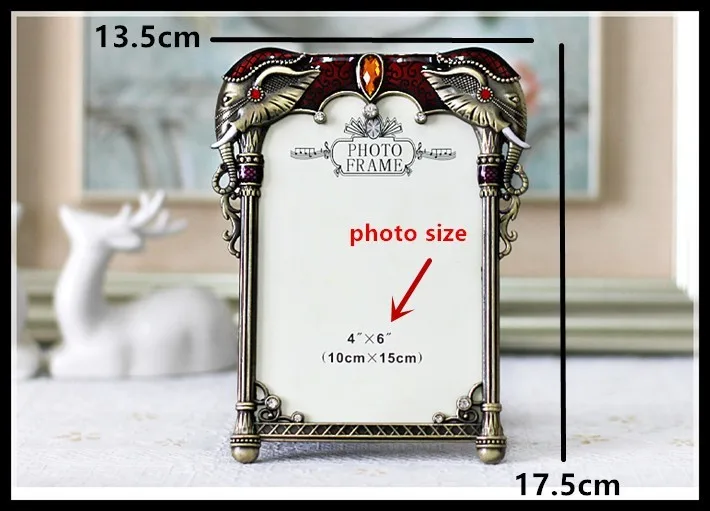 4x6 дюймов классическая металлическая фоторамка европейские винтажные фоторамки ElimElim