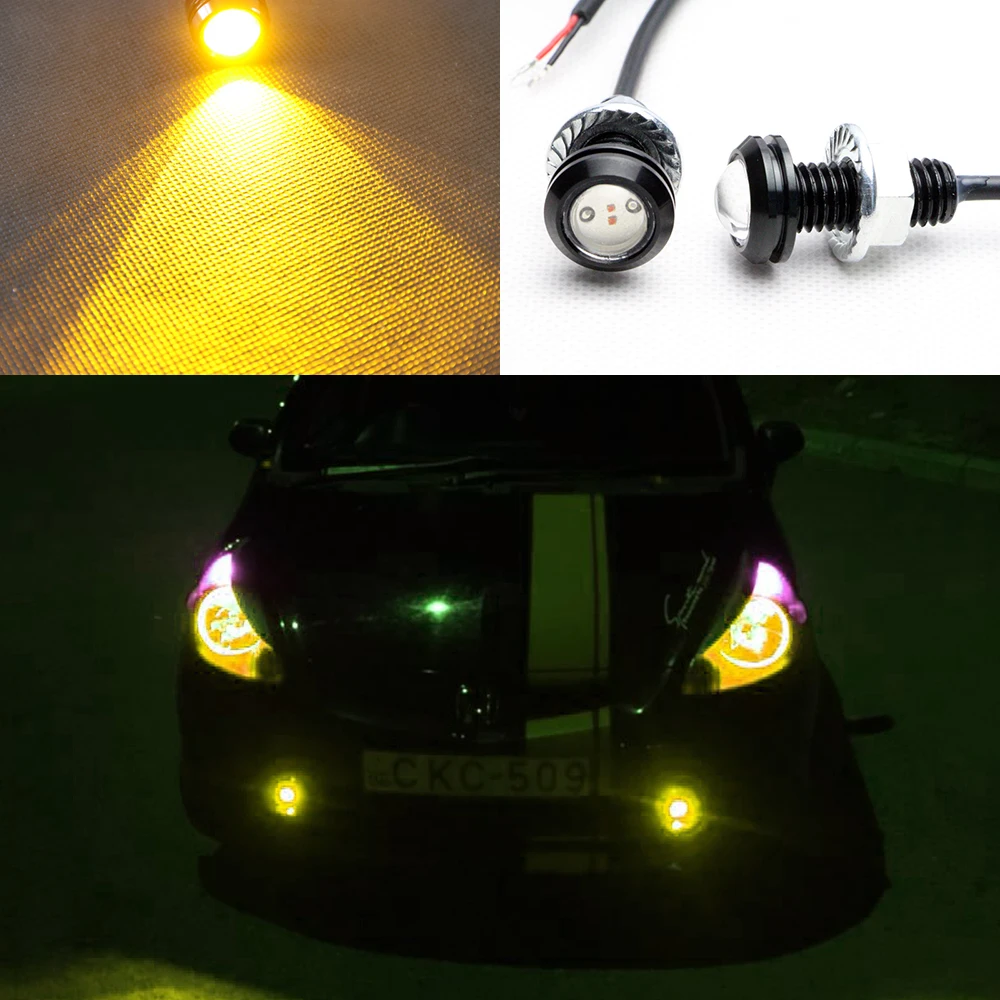 6 Вт высокой мощности Мощность дневные ходовые огни светильник 2 x светодиодный DRL