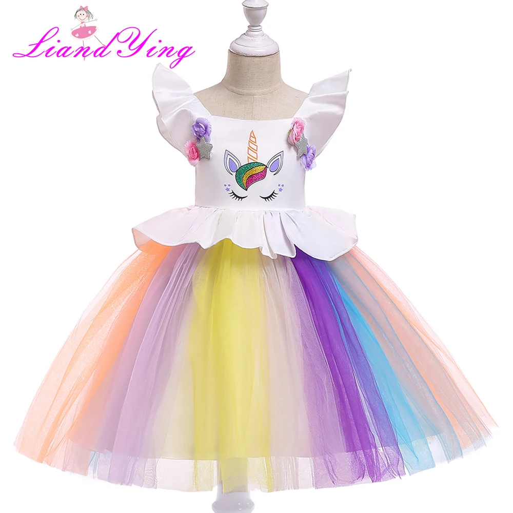 

New Style 3-12 Year Summer Dress Gorgeous Children Princess Dress Children's Clothing Girls Dress Wedding Dress