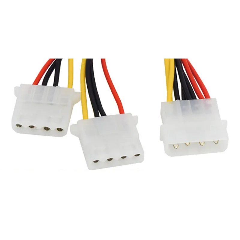 Кабель переходник Molex с 4 контактным штекером на 2 портовый разъем IDE