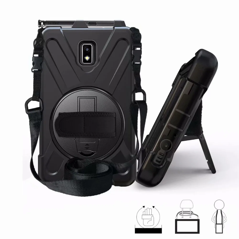 Твердый силиконовый чехол с поворотом на 360 градусов для Samsung Galaxy Tab Active 2 8 0 T390