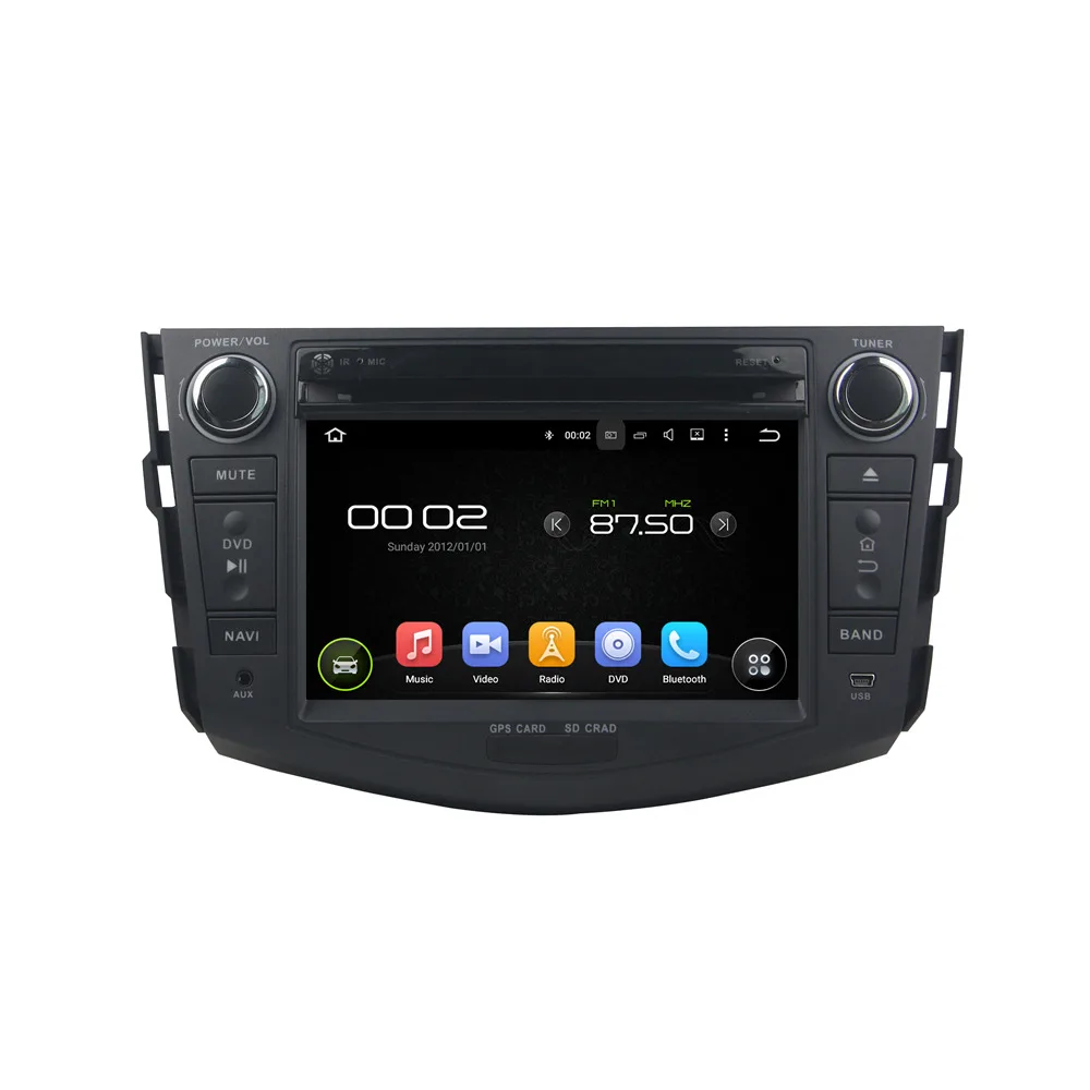 7 дюймов Android 5.1.1 4 ядра Автомобильный Мультимедийный Плеер для toyota dvd GPS навигации