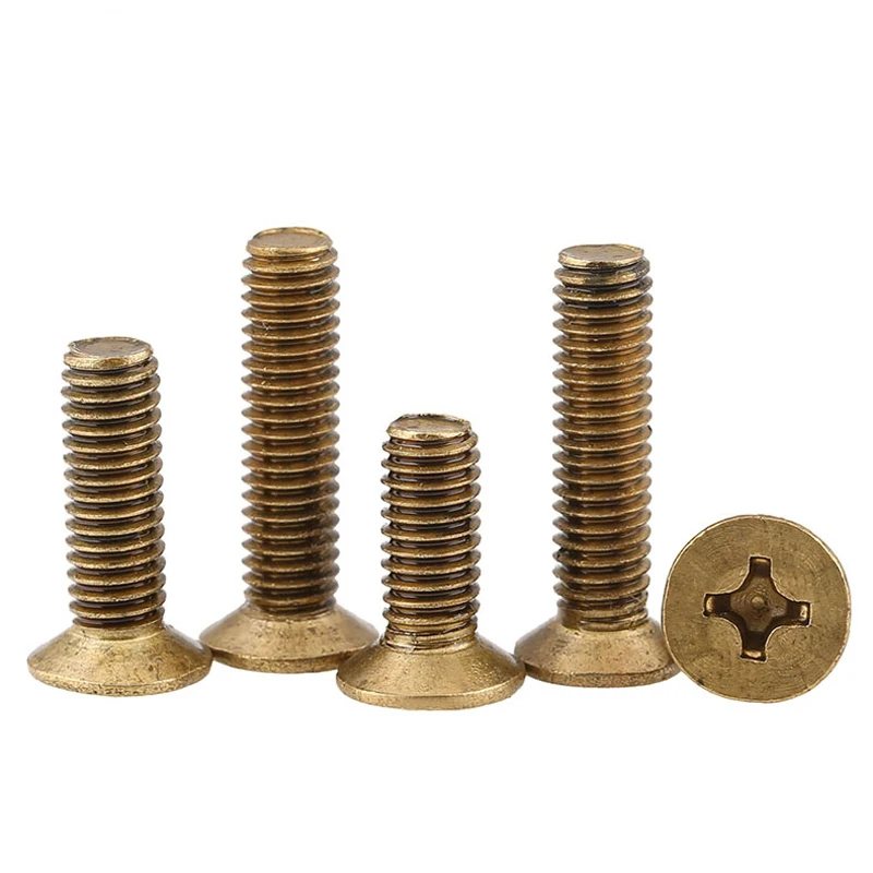 Винты с потайной головкой M4 Copper винты плоской GB819 * 8 20 мм|countersunk head screw|machine screwscopper