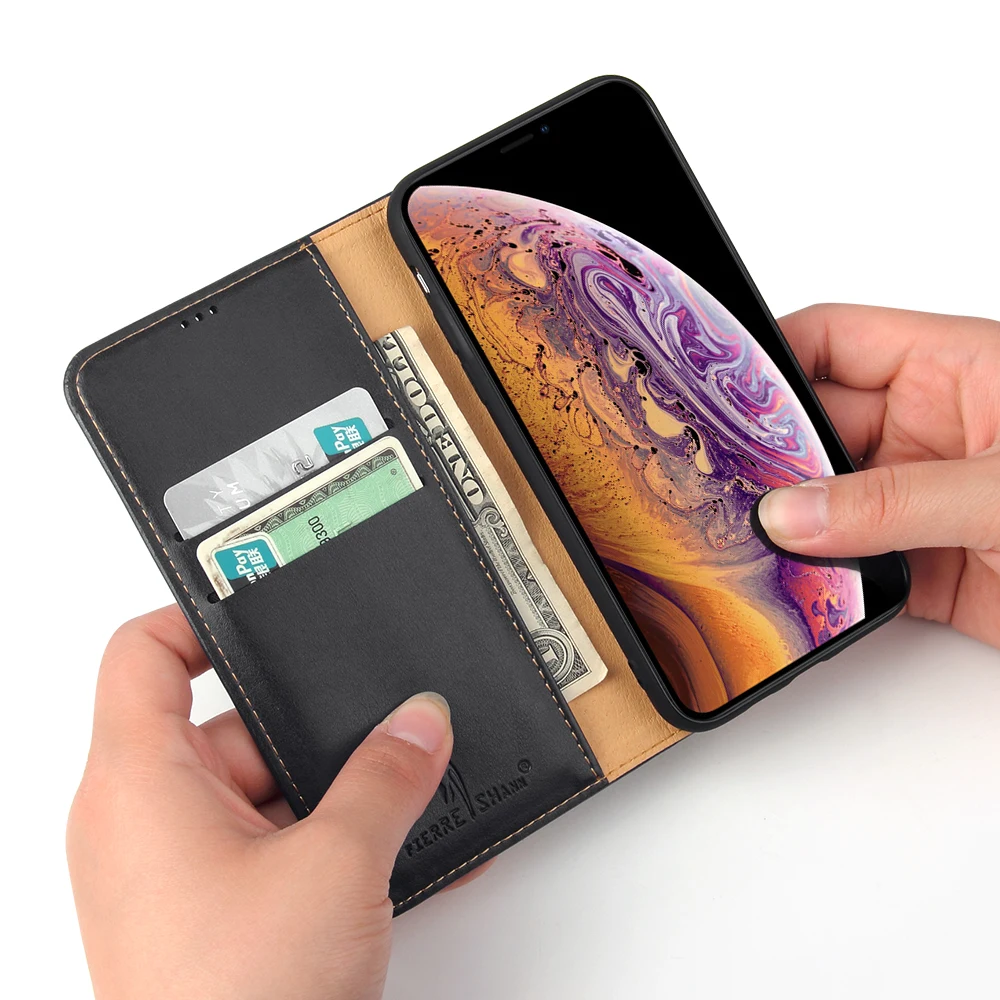 Luxury Leather Flip Case For Apple iPhone X Card Holder Magnetic Wallet Stand Book Cover 7 8 Plus Xs Max Xr Coque | Мобильные