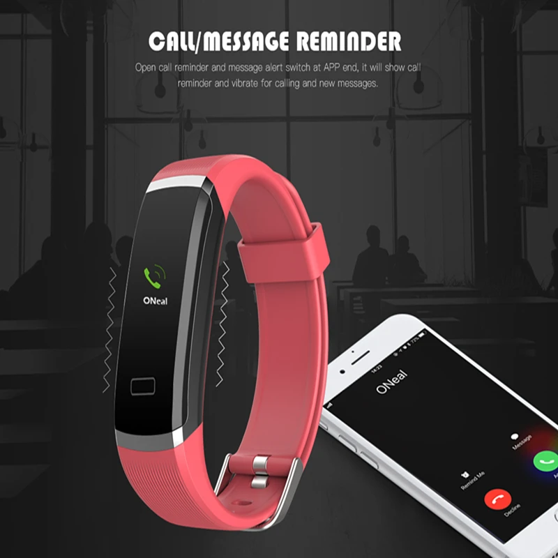 Wearpai GT101 умный Браслет цветной экран монитор сердечного ритма фитнес трекер сна