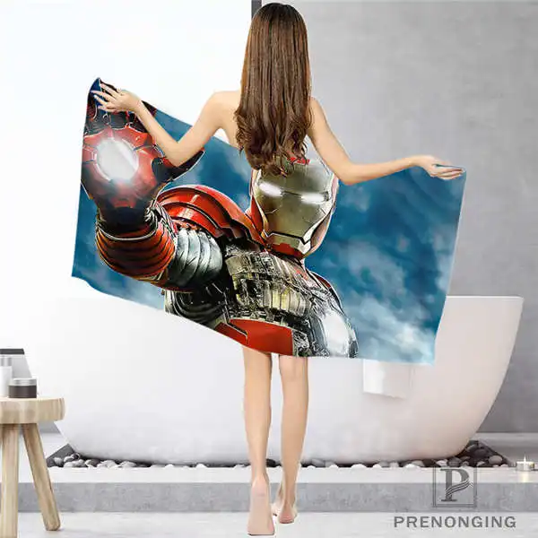 Face or Bath Towel На заказ iron_man тряпка для ванной комнаты полотенце s полотенце для лица/банное полотенце для душа Размер s 33x74 см/72x143 см#18-12-16-01 - Цвет: Face or Bath Towel