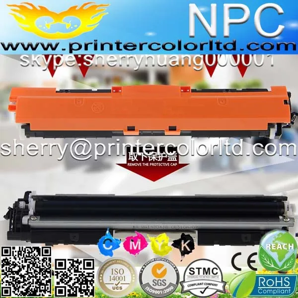 CE310 CE310A -313A 126A 126 совместимый цветной картридж с тонером для принтера HP LaserJet Pro CP1025
