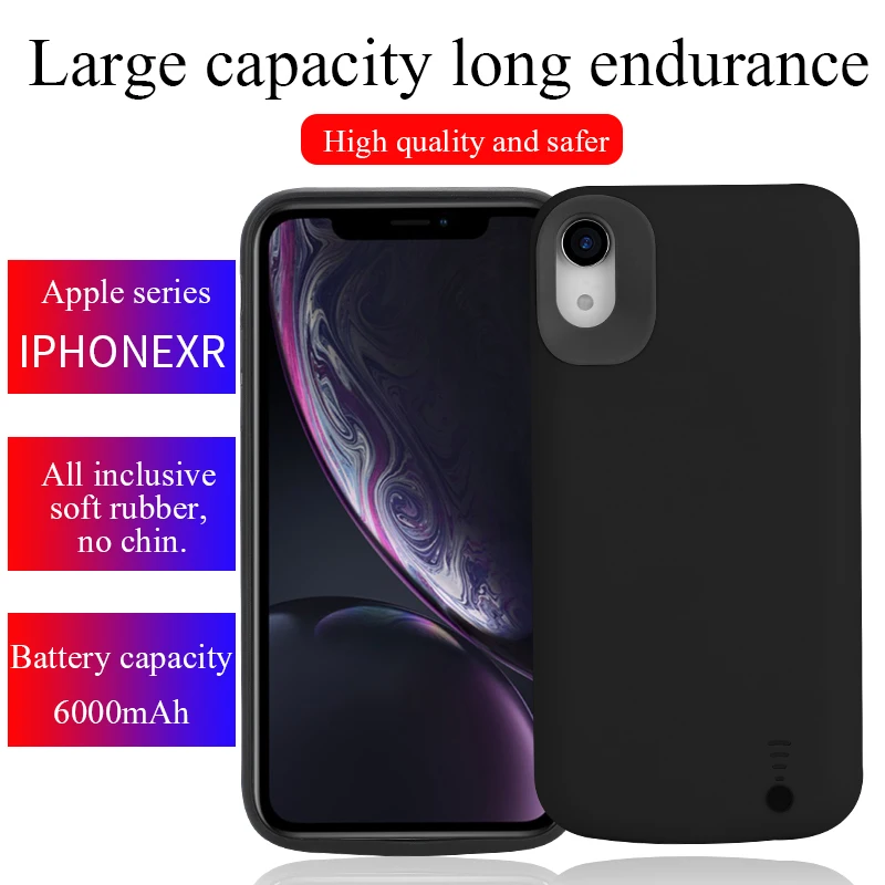 Высокое качество 6000 mah Внешнее зарядное устройство для iPhone XR Power Bank Pack зарядный