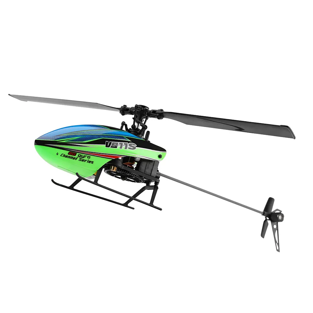 V911S 2,4G 4CH 6-Aixs Gyro Flybarless RC вертолет RTF-Mode 2
