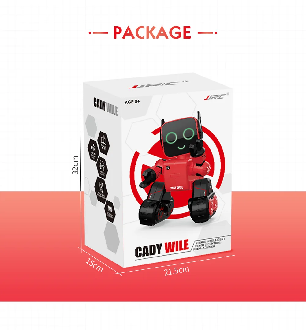 JJRC R4 CADY WILE 2,4G Интеллектуальный робот с дистанционным управлением RC робот игрушка монета банк подарок для детей