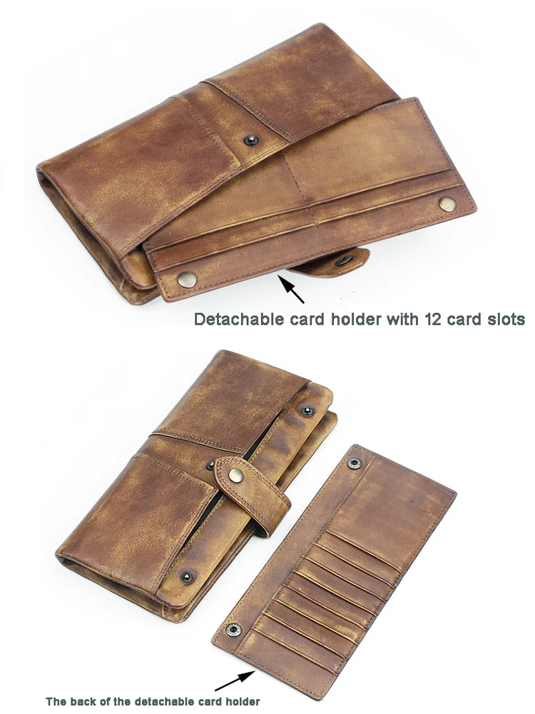 2017 Новый модный мужской кошелек сумочка из натуральной кожи Длинный клатч сумка