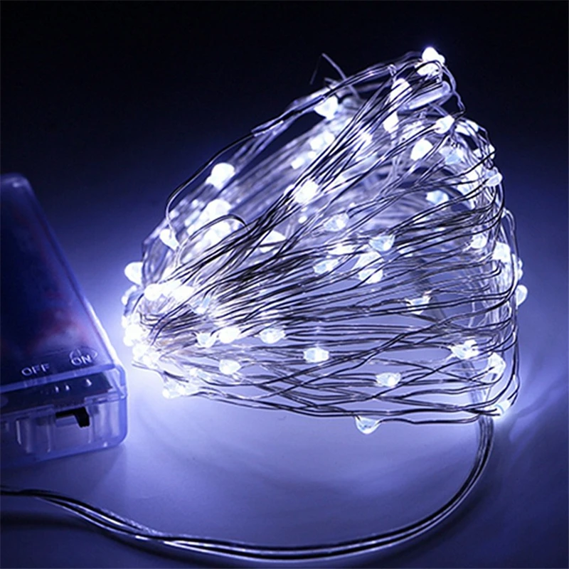 Новогоднее Рождественское украшение 10 м 100LED гирлянда медная проволока коркер гирлянда сказочные огни свадебные украшения вечерние принадлежности, B