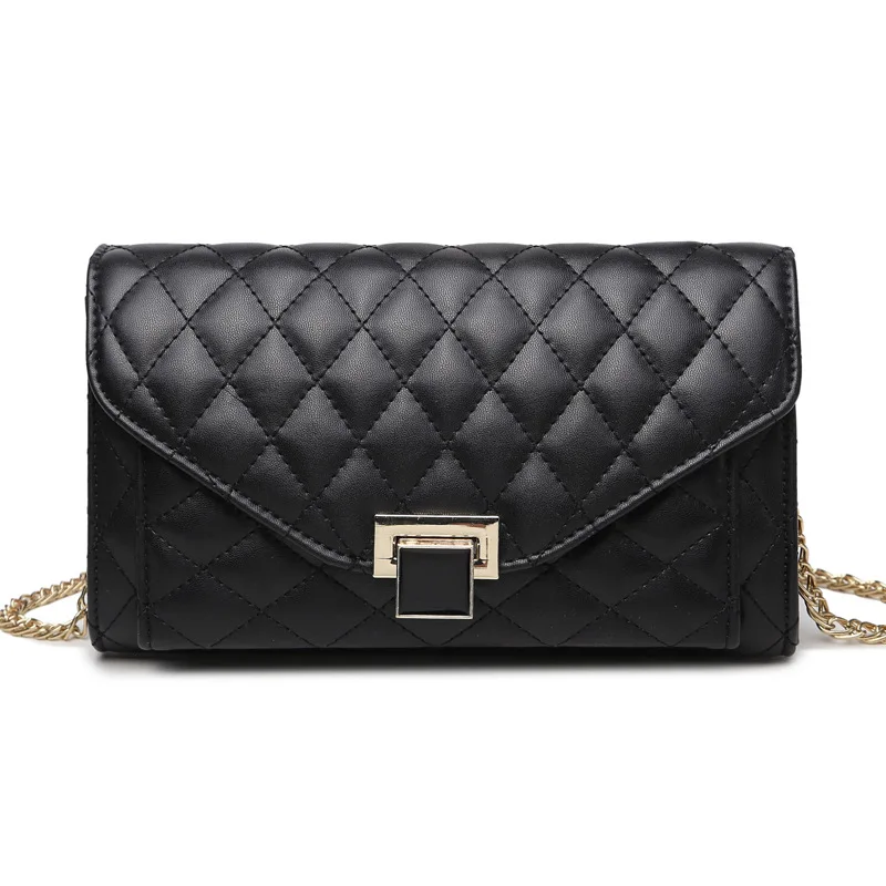 Женская Сумка 2017 Новая Девушка ИСКУССТВЕННАЯ Кожа Вообще Мини Цепь Lingge Цепи