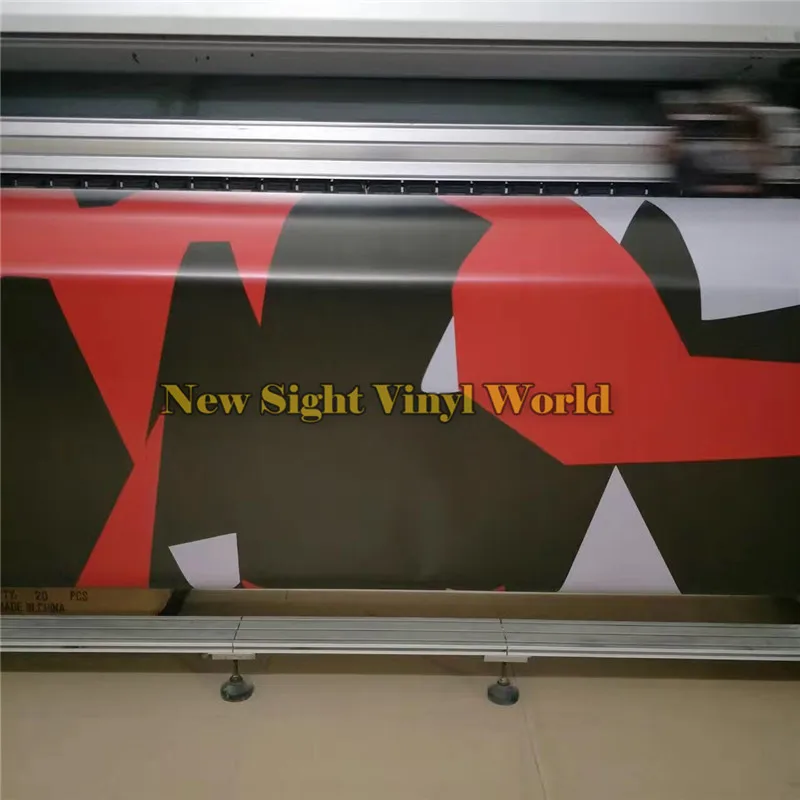 Элитная красная камуфляжная виниловая пленка для кузова автомобиля без