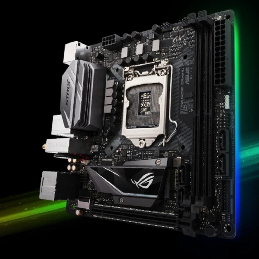 ROG strix B250I игровой настольный компьютер материнская плата LGA1151 I7 I5 I3 14nm 2* DDR4 Поддержка 32G 4* SATA3 2* M.2 Встраиваемый компьютер формата Mini-ITX