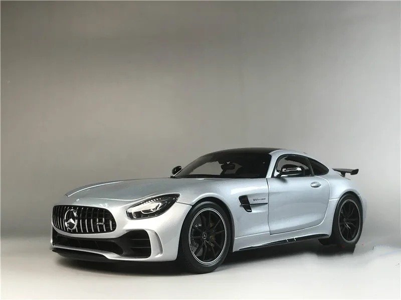 Высокая имитация 1:18 Mercedes-Benz AMG GTR литье под давлением Металлический Игрушечный Автомобиль двери автомобиля можно открыть подарки для детей игрушка для мальчика