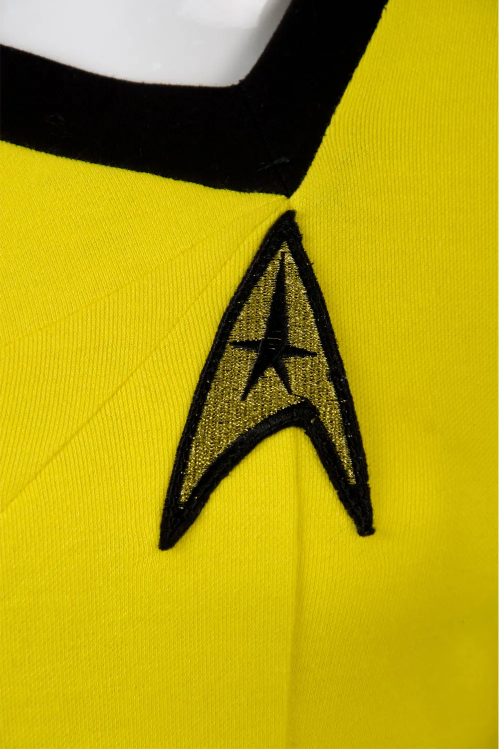 Костюм звезды Trek TOS, Униформа, платье, хлопок, синий, желтый, красный, футболка, женская одежда, косплей, Хэллоуин, Карнавальная фантазия, платье
