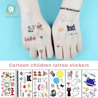 new childrens colorful tattoo stickers waterproof cartoon tattoos for kids duck icecream cherry strawberry elephant shape taty