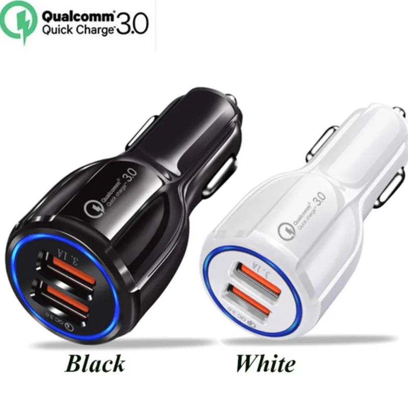 Автомобильное зарядное устройство USB Quick Charge 3 0 2 мобильный телефон с портами