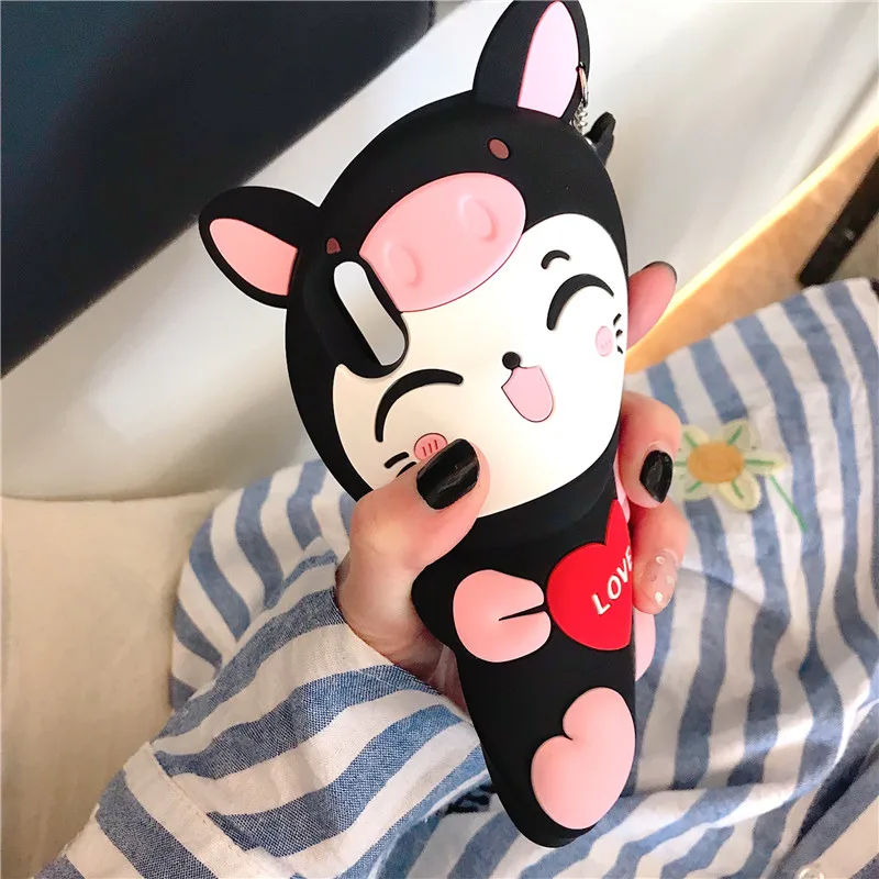 Мягкий силиконовый чехол с 3D мультяшным котом для Huawei P20/P20 Pro/Nova3/3i/P телефона милый