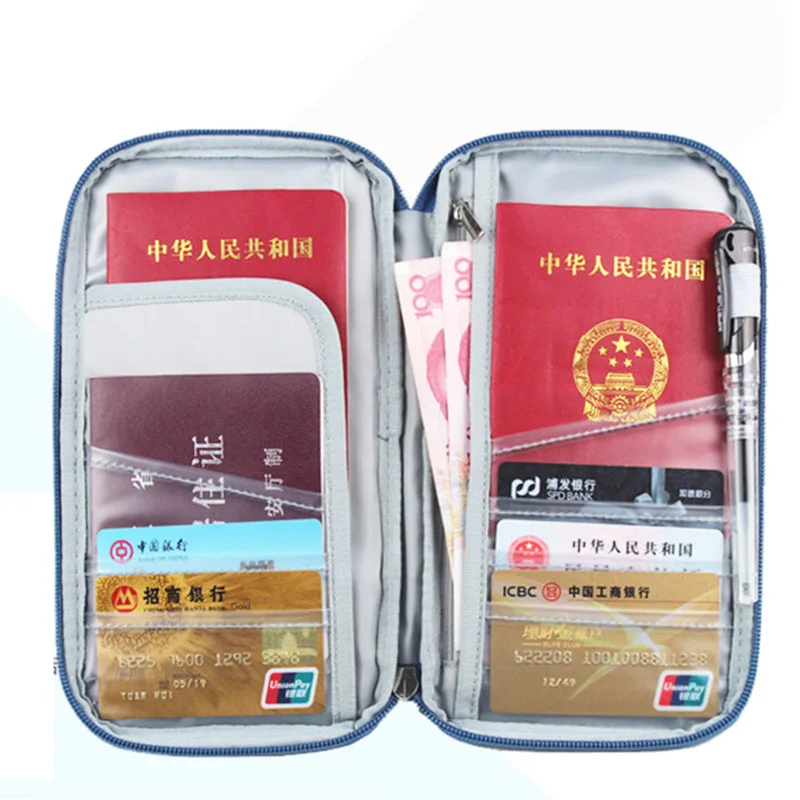 Брендовый органайзер для документов путешествий паспорта ID держатель карт
