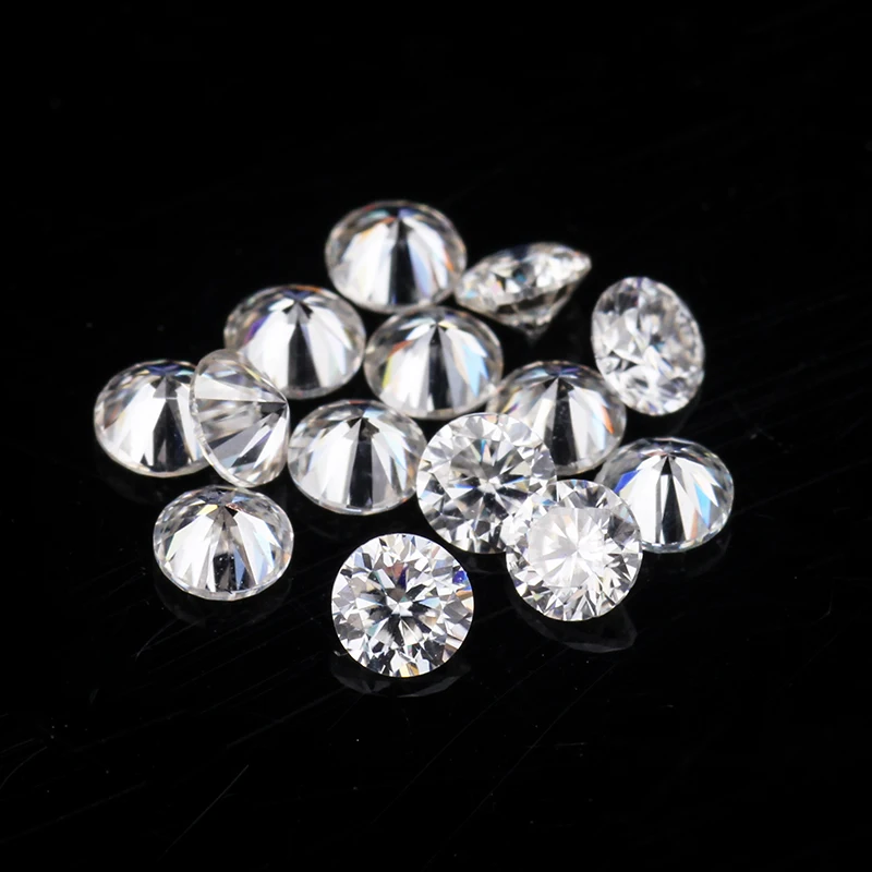 

6pcs 2.2mm round brilliant cut good quallity stones for jewelry EF moissanite for jewelry making