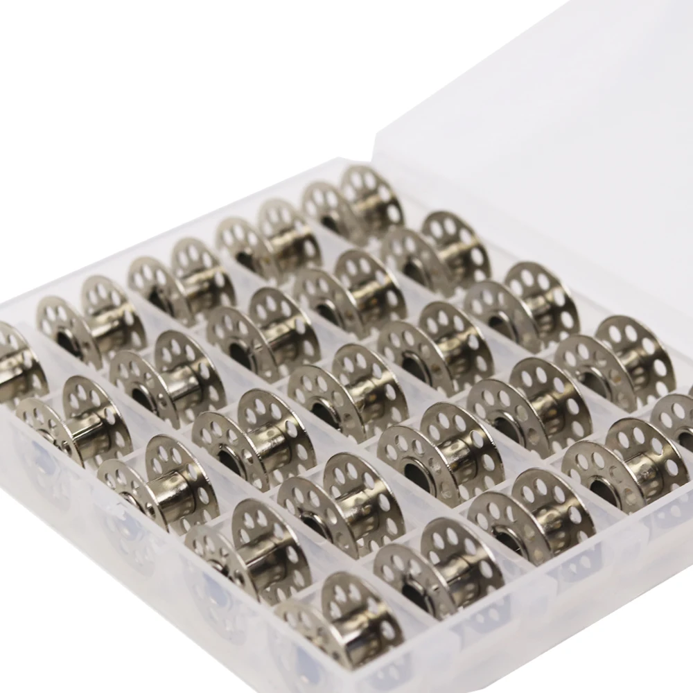 Household 25pcs Stainless Steel Sewing Machine Bobbins Spools for Home Needlework Craft Tools | Дом и сад