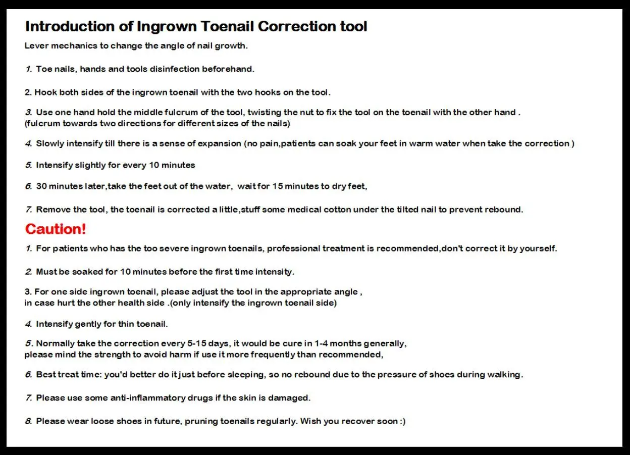 Инструмент для коррекции вросших пальцев ног маникюрная машинка стрижки и