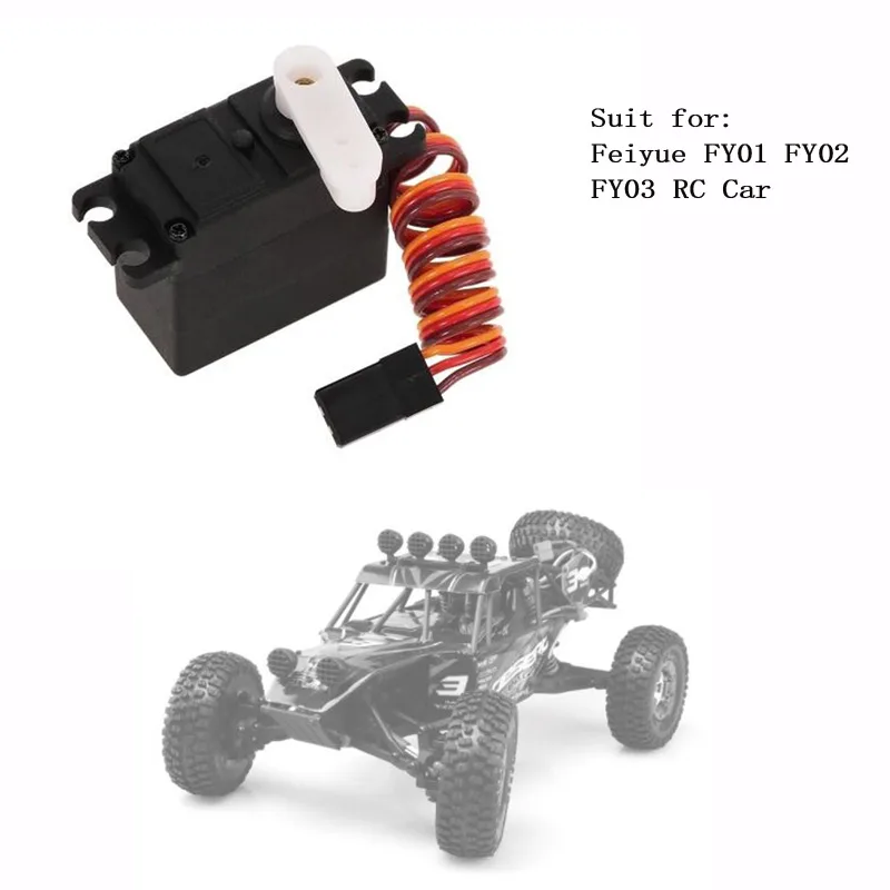 Обновленные детали для rc сервопривод с металлической шестерней 3 кг Feiyue FY01 FY02 FY03