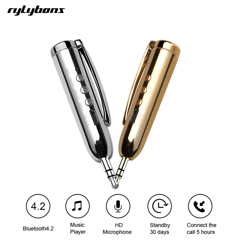 Rylybons Aux 3 5 мм jack приемник адаптер двойной выход 4 2 Bluetooth громкой связи